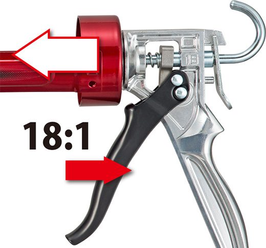 CONVOY SUPER 18, HIGH-TRUST ROTARY CAULK GUN , 900 ML / 1QUART CONVOY SUPER 18, HIGH-TRUST ROTARY CAULK GUN , 900 ML / 1QUART